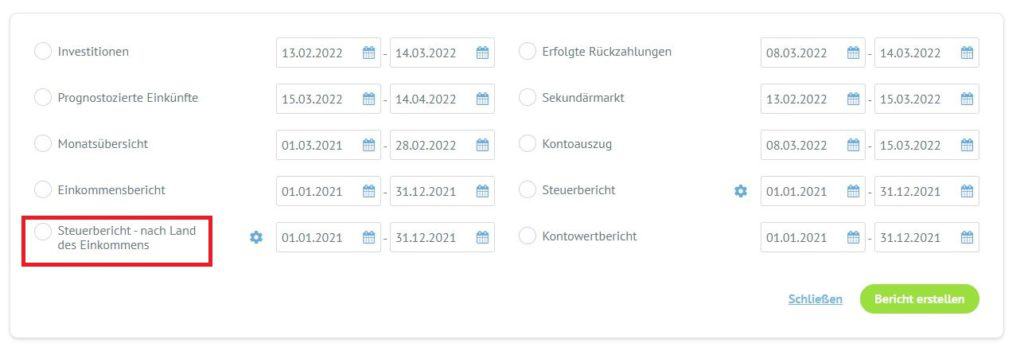 Bondora Go and Grow Steuerbericht