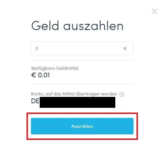 Geld auszahlen Twino