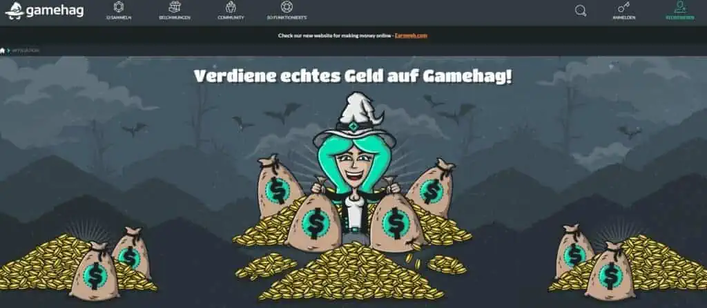 gamehag mit spielen geld verdienen