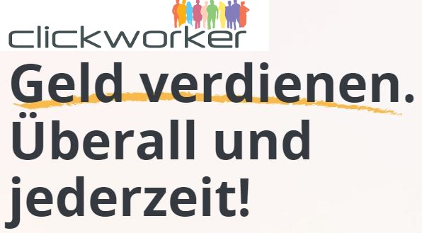 clickworker geld verdienen online sofort auszahlung