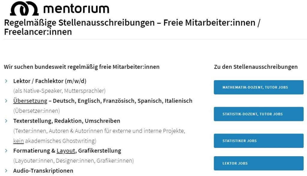 mentorium geld verdienen