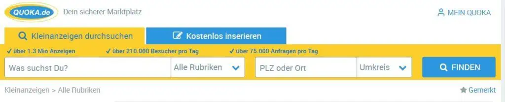 gebrauchte möbel verkaufen quoka